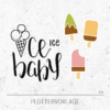 Plotterdatei / Plottervorlage Ice, ice baby! Eis am Stiel, aus drei fruchtigen Leckeisen
