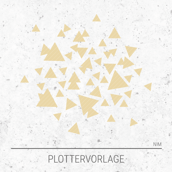 Plotterdatei / Plottervorlage Geometrische Formen - Dreiecke